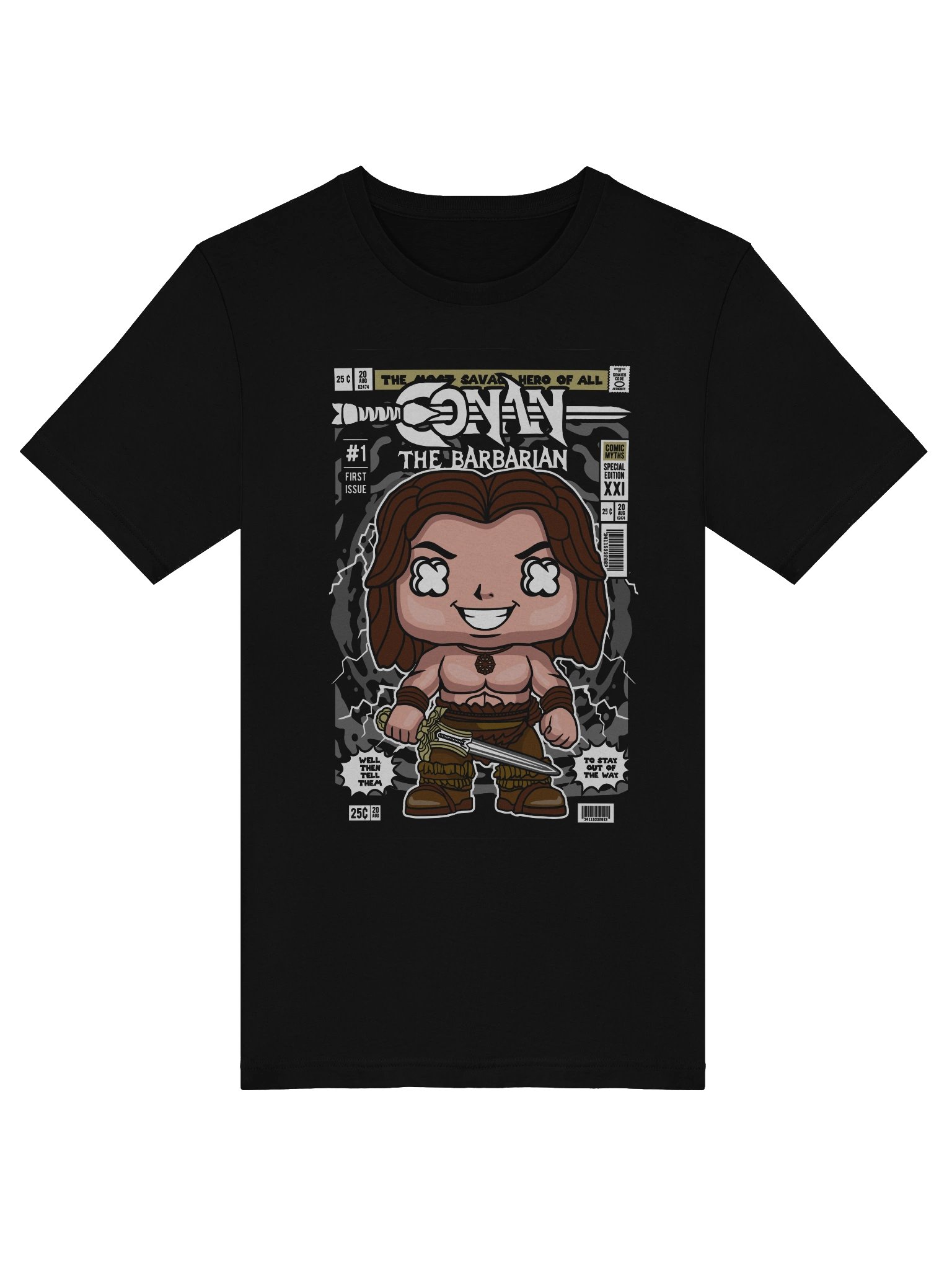 Barbarian Warrior Comic T-Shirt product image (5)