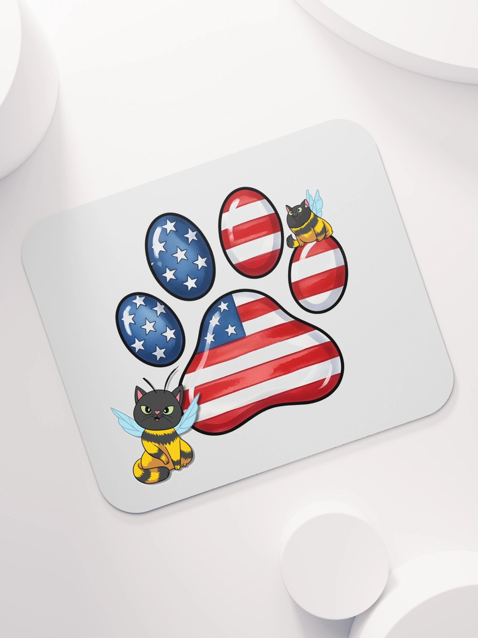 Patriotic Paw Print Mouse Pad product image (7)