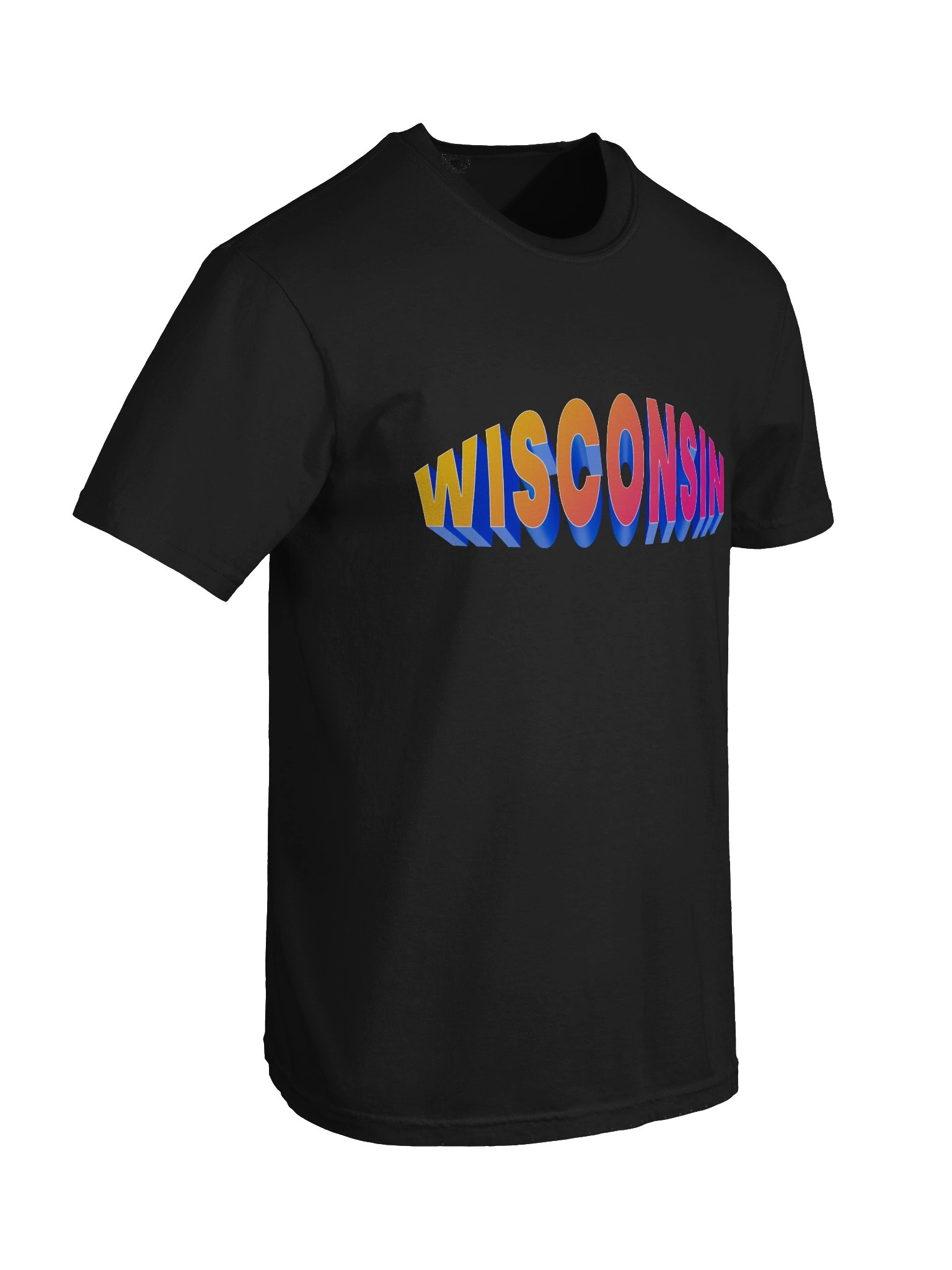 WISCONSIN 3D gradient Tee product image (8)