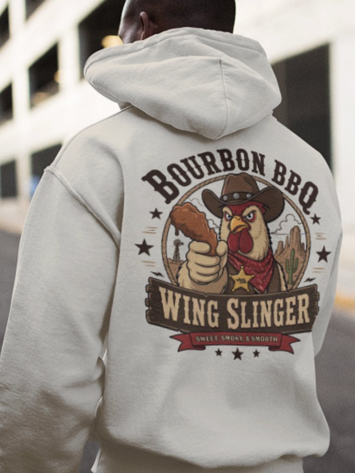 Limited Time - Bourbon BBQ Hoodie - Wing Slinger product image (2)