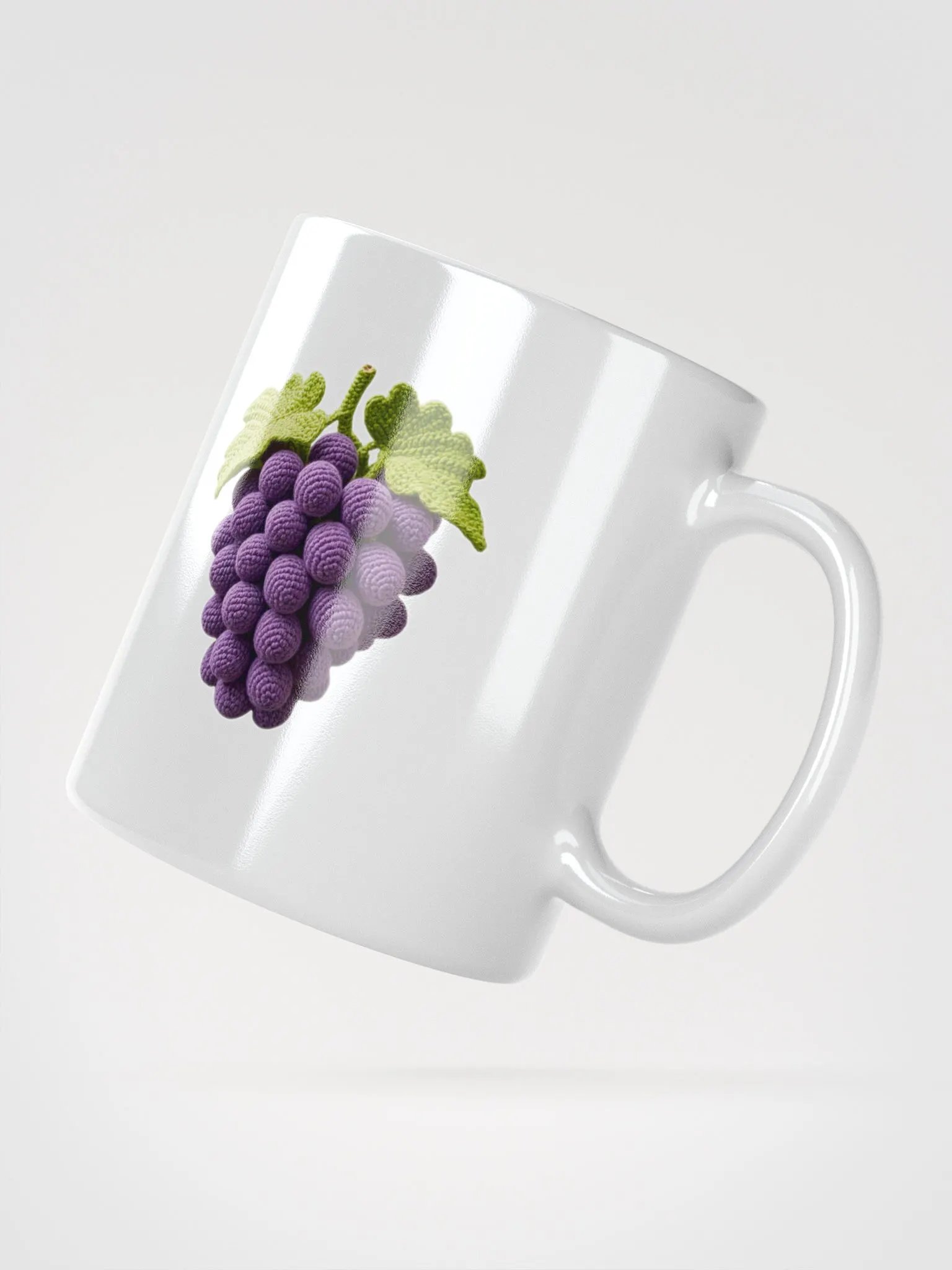 CozyAvocado White Glossy Grape Slice Mug #1 product image (2)