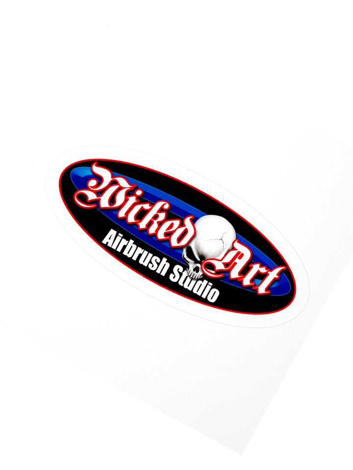Wicked Art OG Logo Sticker — Retro Studio Edition product image (6)