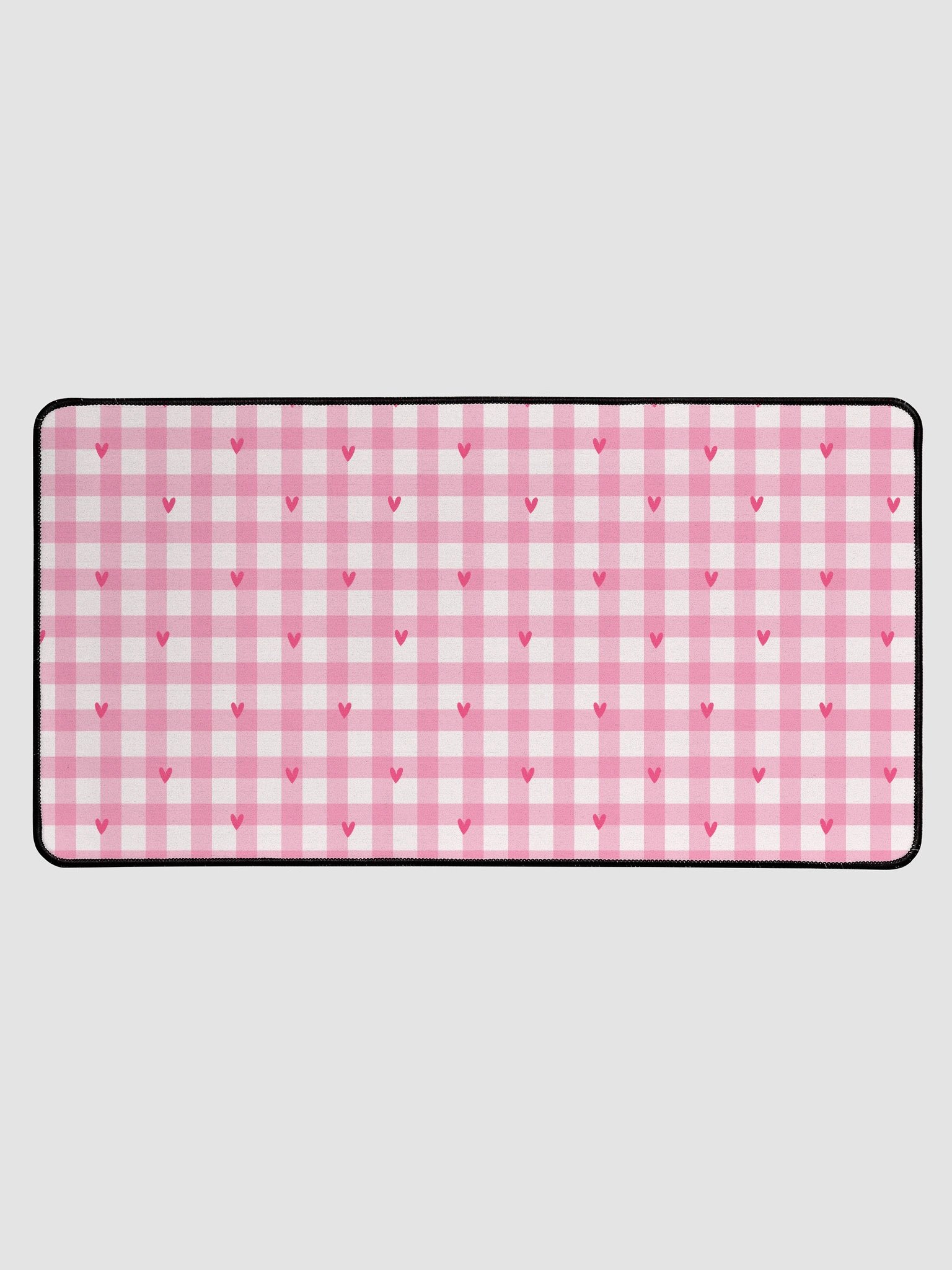 Be Mine Gingham Desk Mat-''15.5 x 31.5'' product image (1)