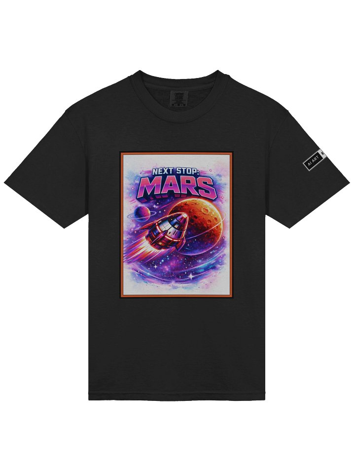 "NEXT STOP: MARS" 100% cotton T-shirt product image (1)