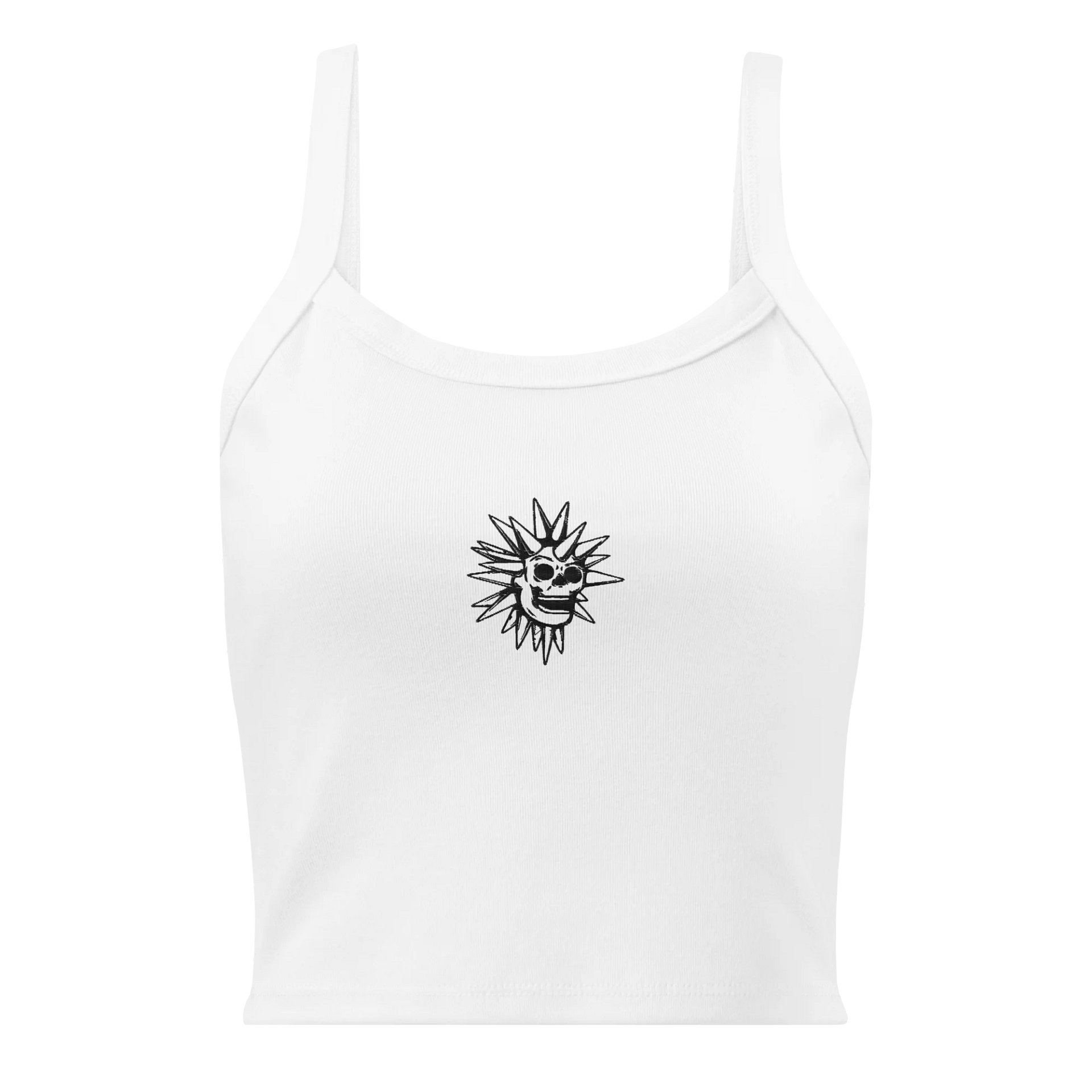 Embroidered Disco Skull Tank - Light product image (1)