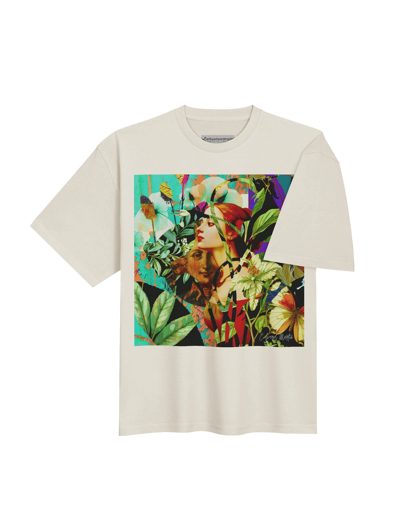 'Secret Garden of the Muse' by Edward Martin Oversized Tee product image (8)