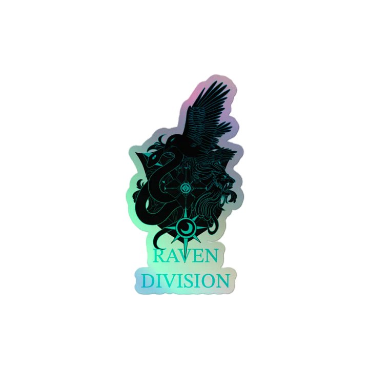 Raven Division Logo Holographic Sticker product image (2)