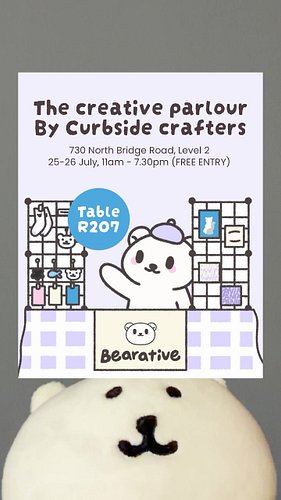 Wrapping up the month at @curbside.sg this weekend! 

I am bringing along 3 new drops (plus all my other products). Come say ...