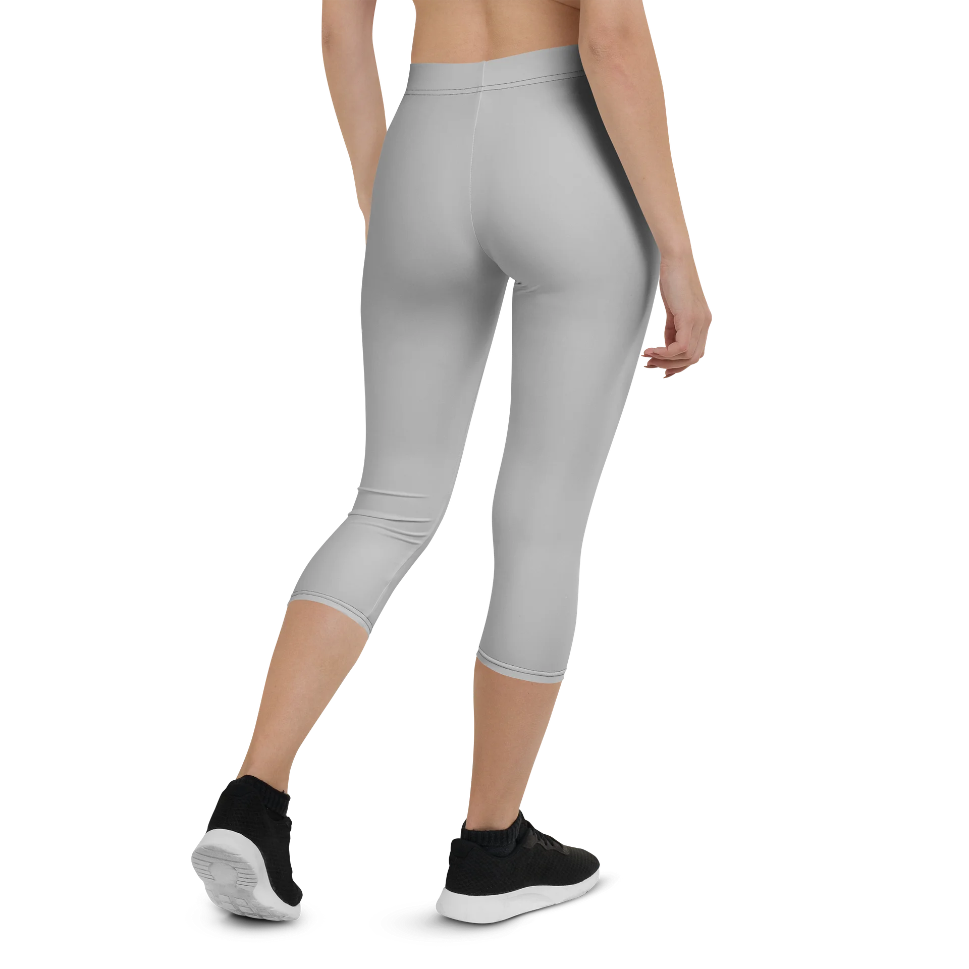 His House Womens Performance Crop Leggings - Silver product image (3)
