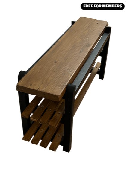 [Build Plans] Shoe rack Bench product image (1)