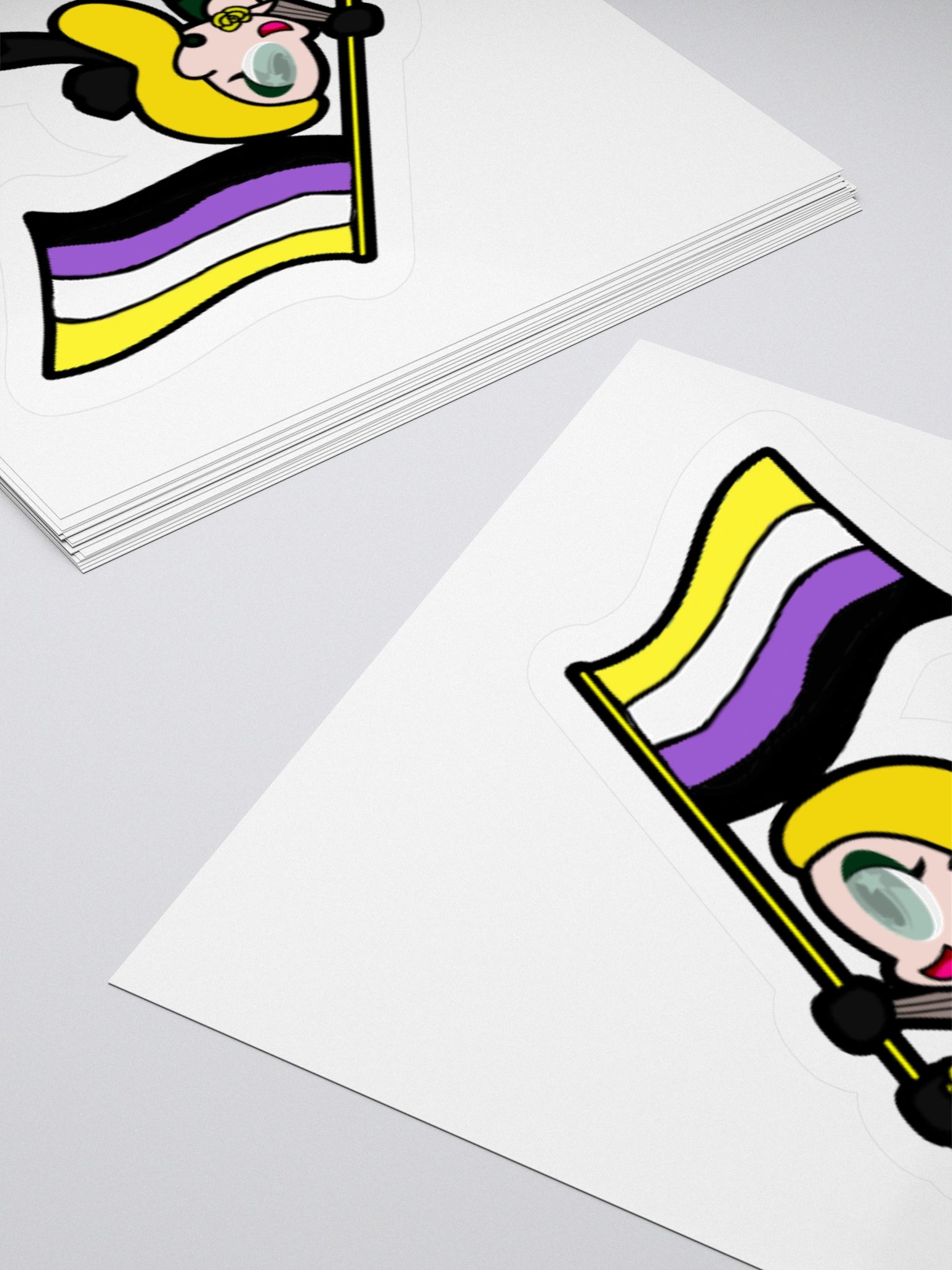 Miss Will-o-Witch Non-Binary Pride 25 sticker product image (7)