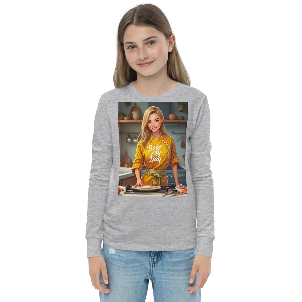 Bake My Day Youth Long Sleeve Tee product image (4)