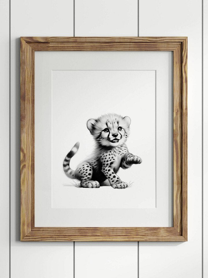 Cheetah Safari Nursery Print No 3 product image (1)