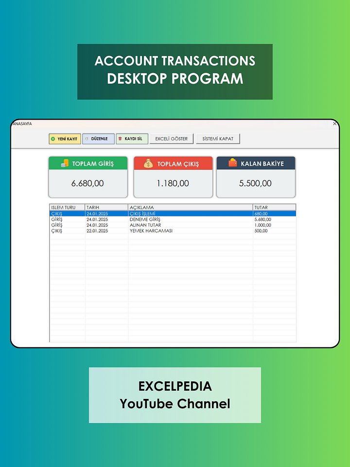 KASA TAKİP PROGRAMI - V1 product image (1)