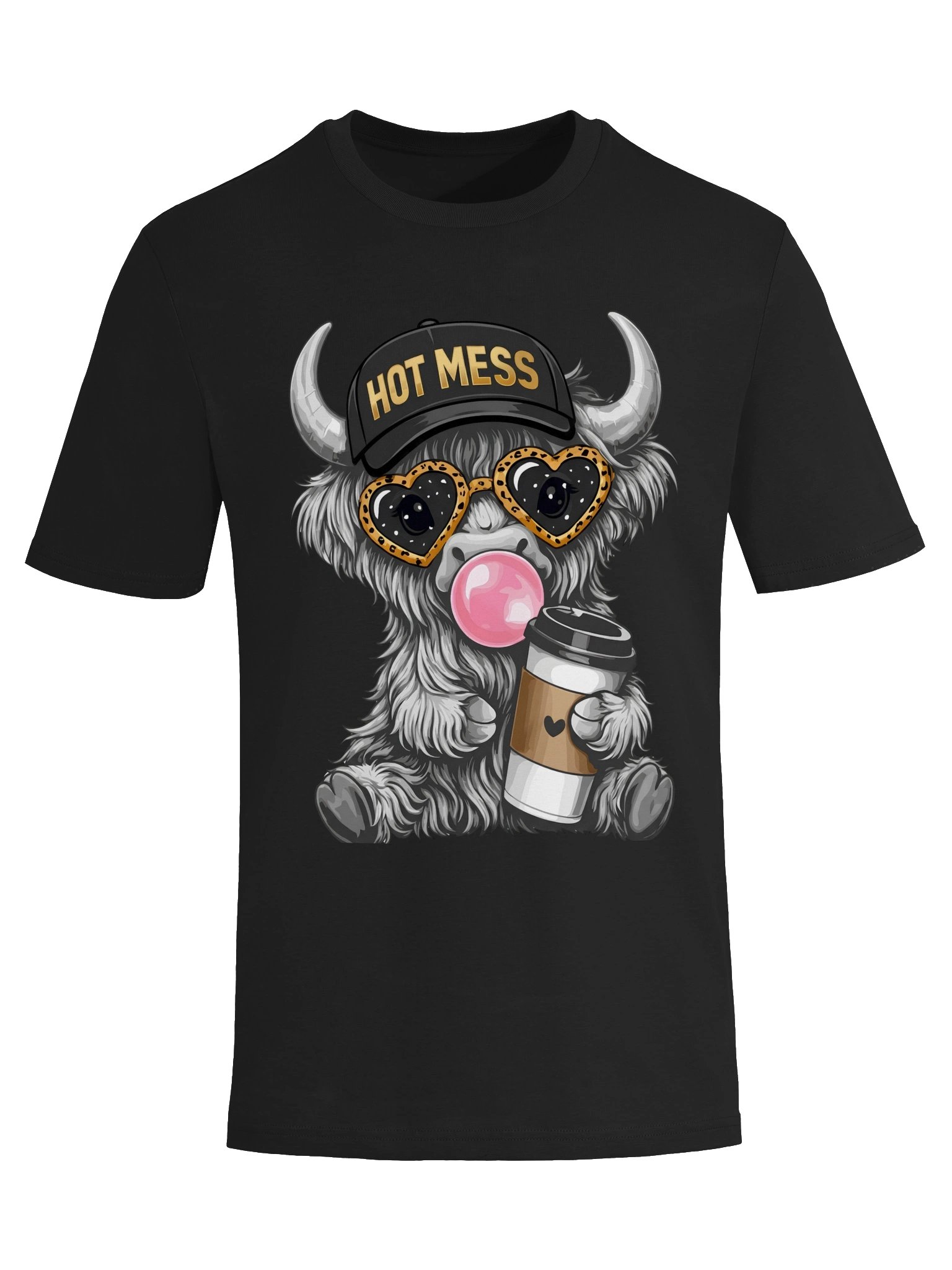 Funny Coffee Cow t shirt for women product image (18)