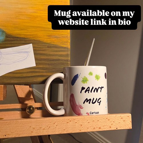 #artstudio #mugs #paintingart #artistsofinstagram #merchdesign