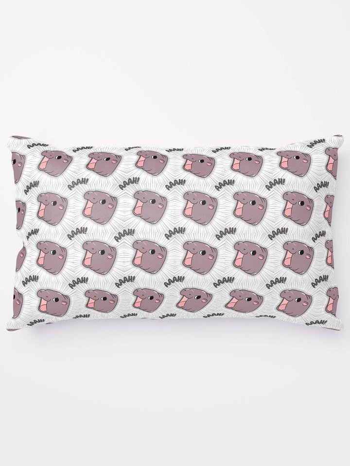 MOODENG'S WHITE AAAH! PILLOW! product image (1)