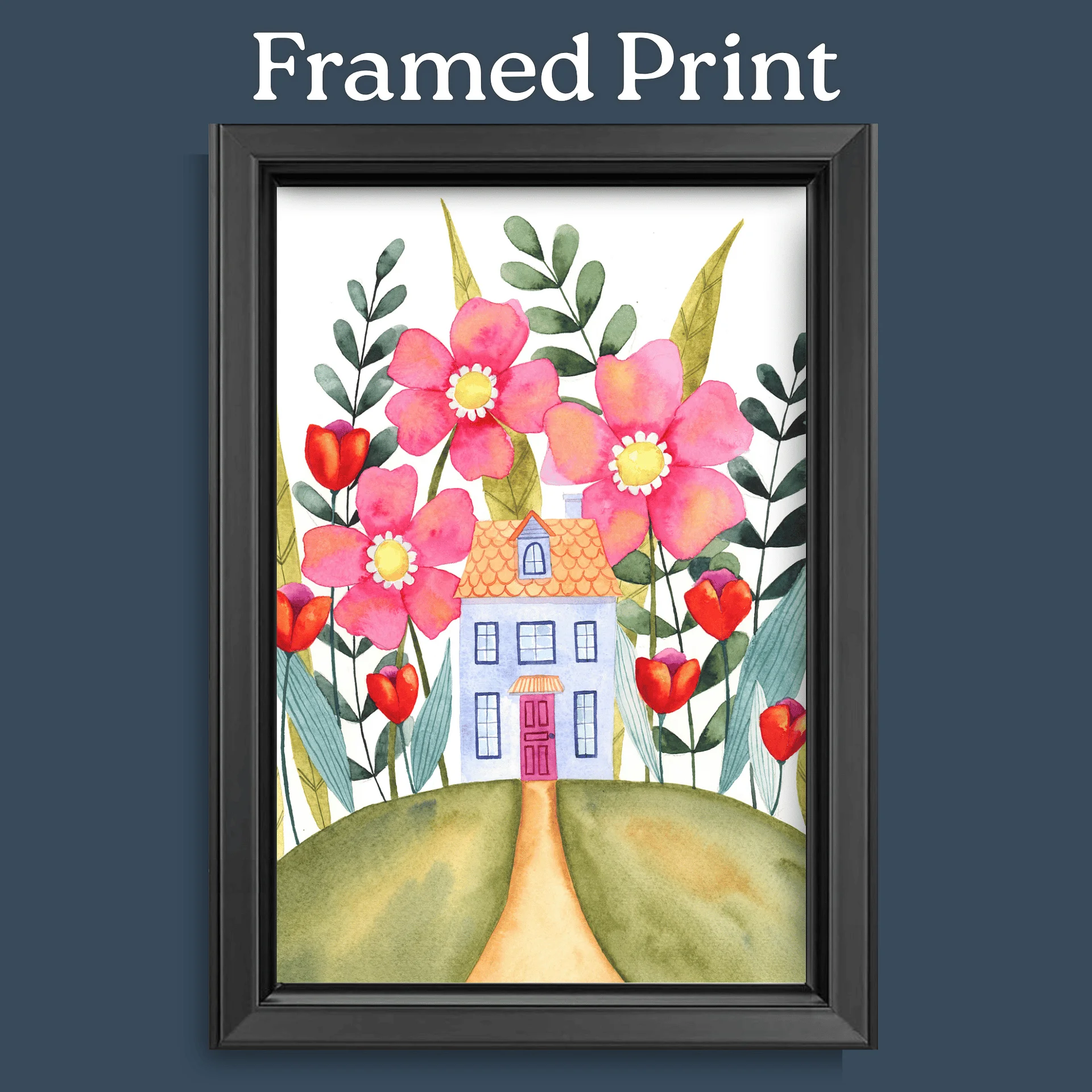 Floral Watercolor Print - Blue in Bloom - The BloomHouse Collection product image (10)