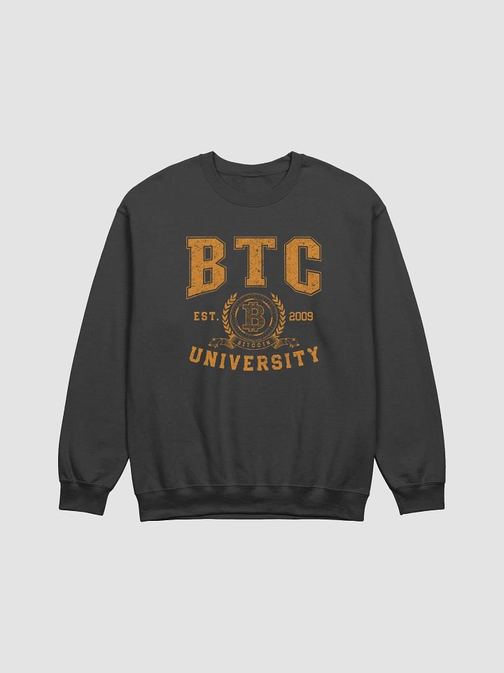 Bitcoin BTC University College Crypto Currency Blockchain Sweatshirt. product image (4)