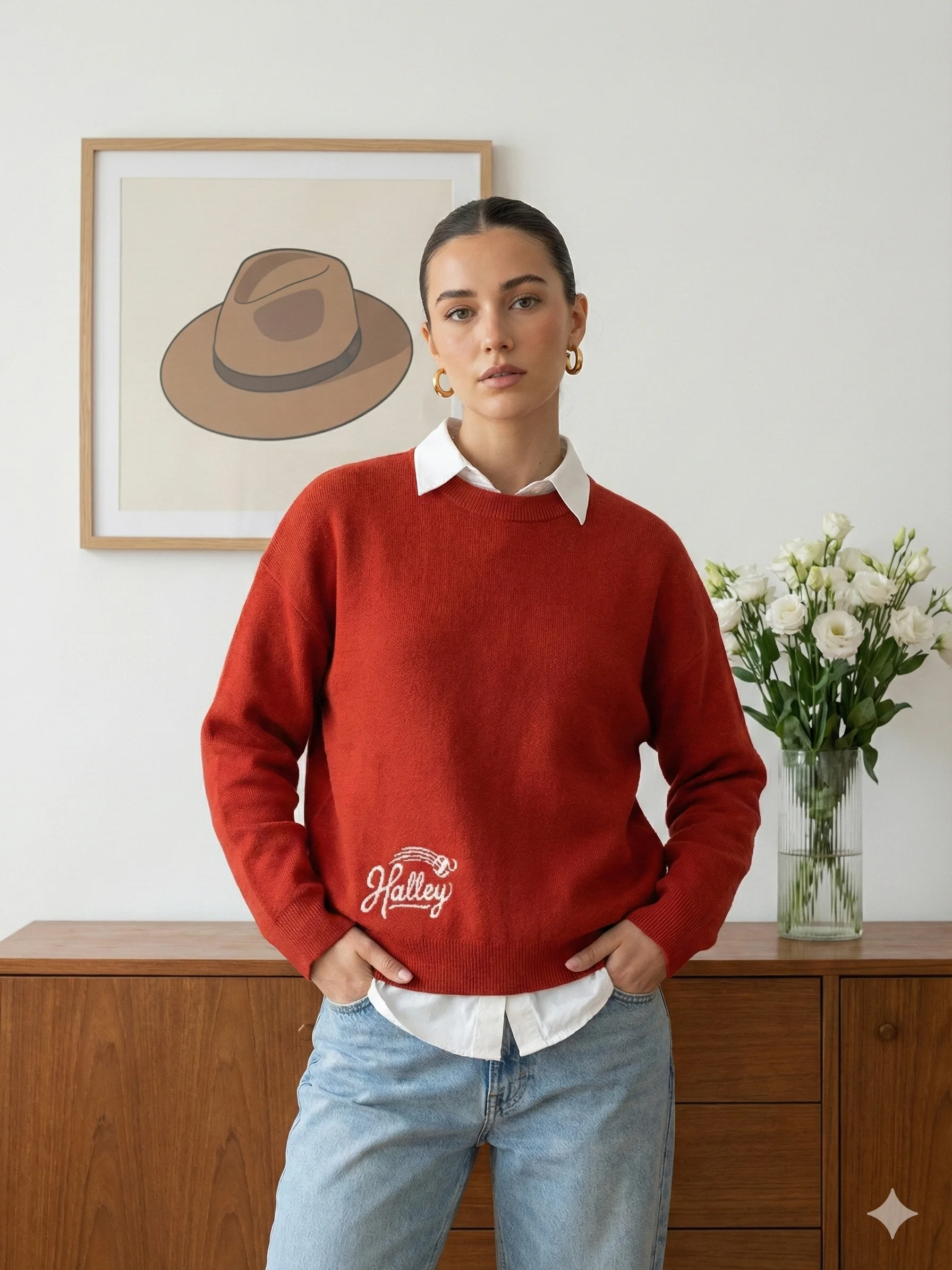 Red Knitted Sweater product image (1)