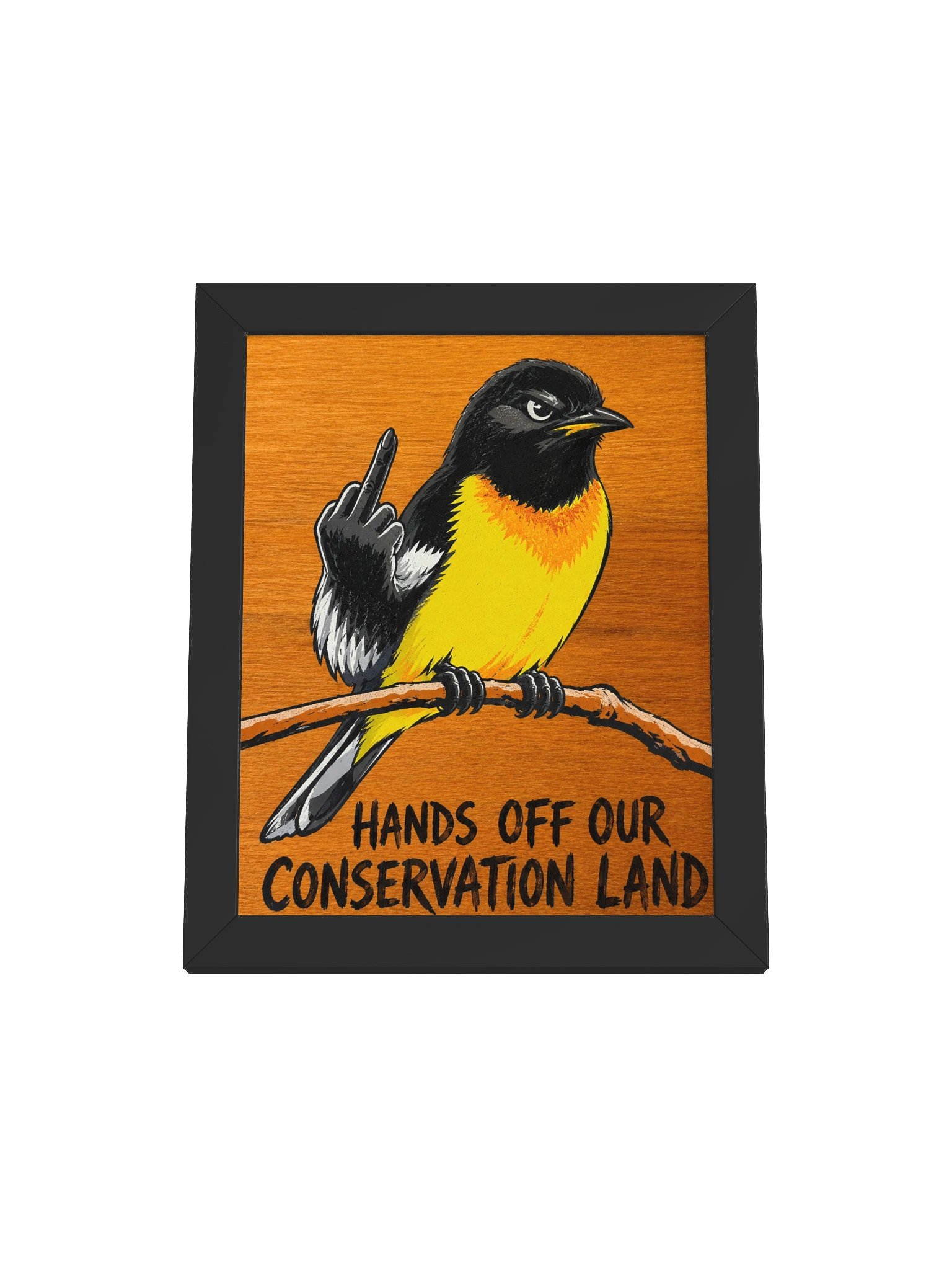 Hands off Framed Print product image (1)