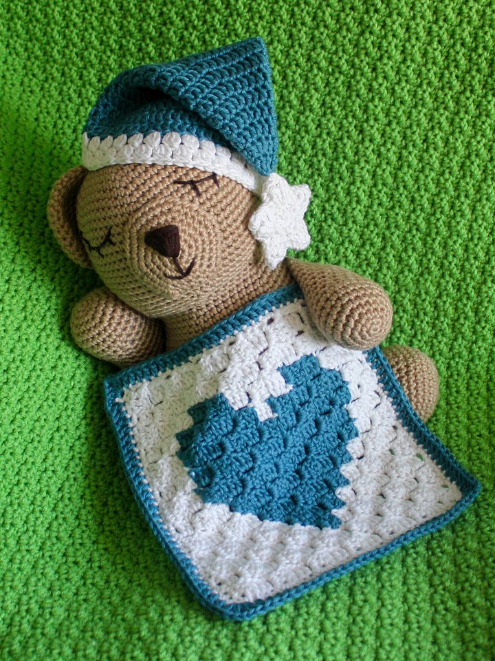 Sleepy Bear with Naptime Accessories Crochet Pattern product image (2)