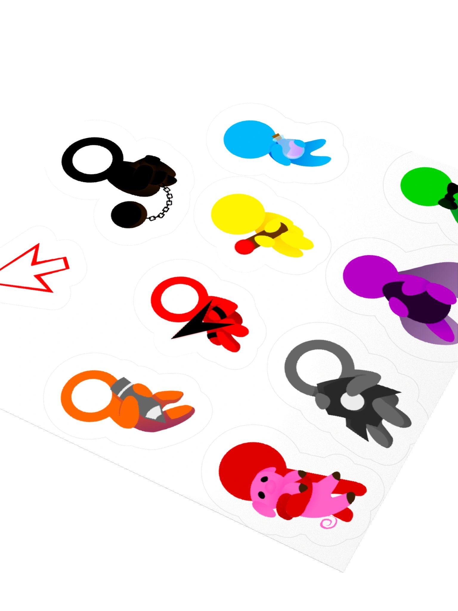Alan becker sticker sheet product image (9)