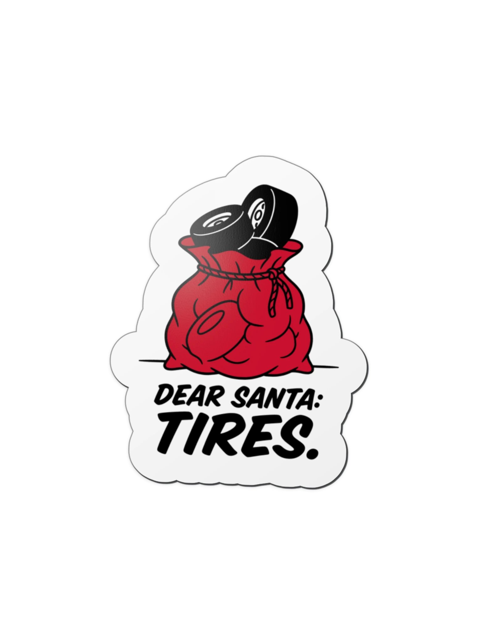 Dear Santa: Tires. Racer Magnet product image (1)
