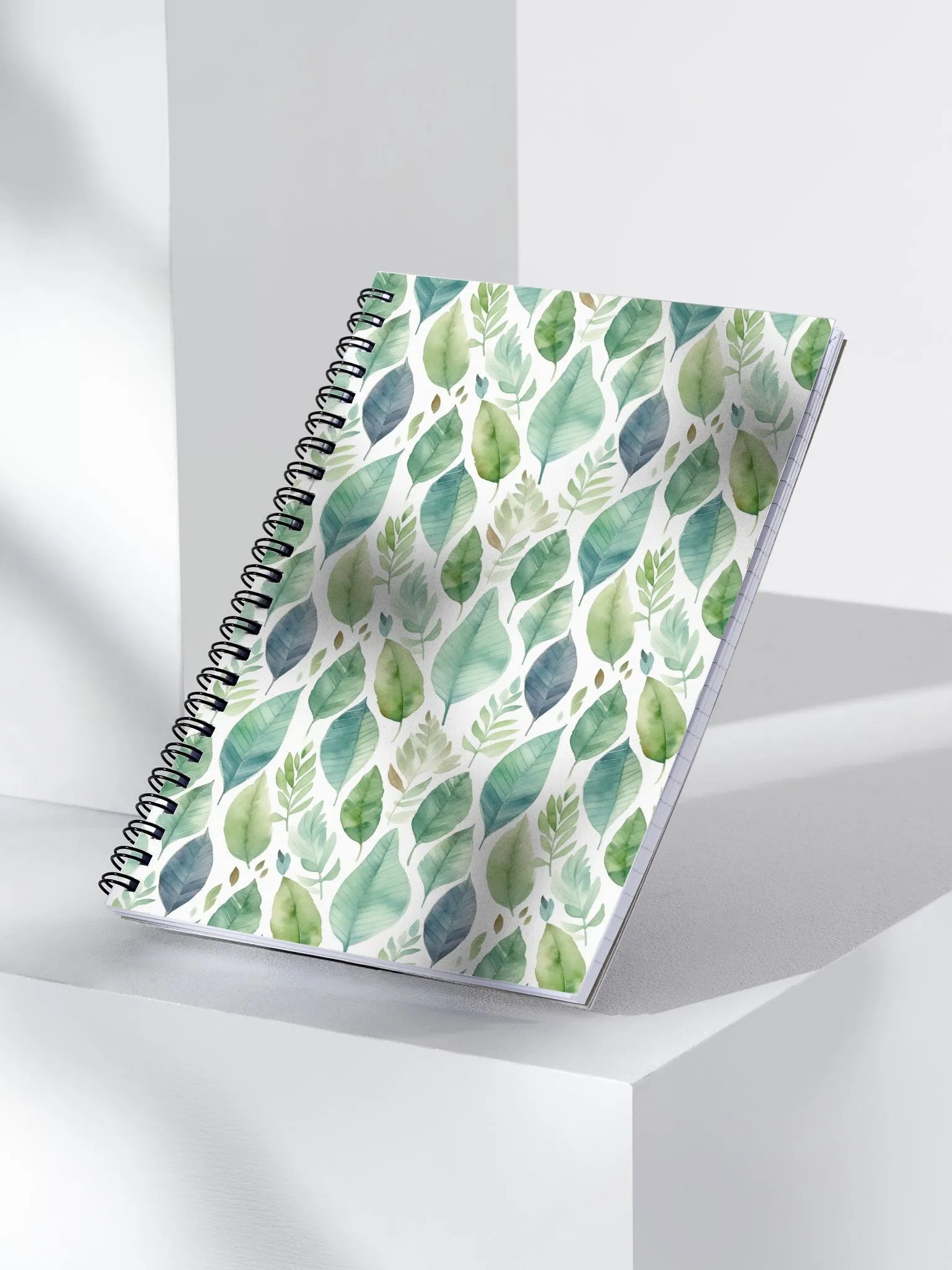 Green leaf notebook product image (4)