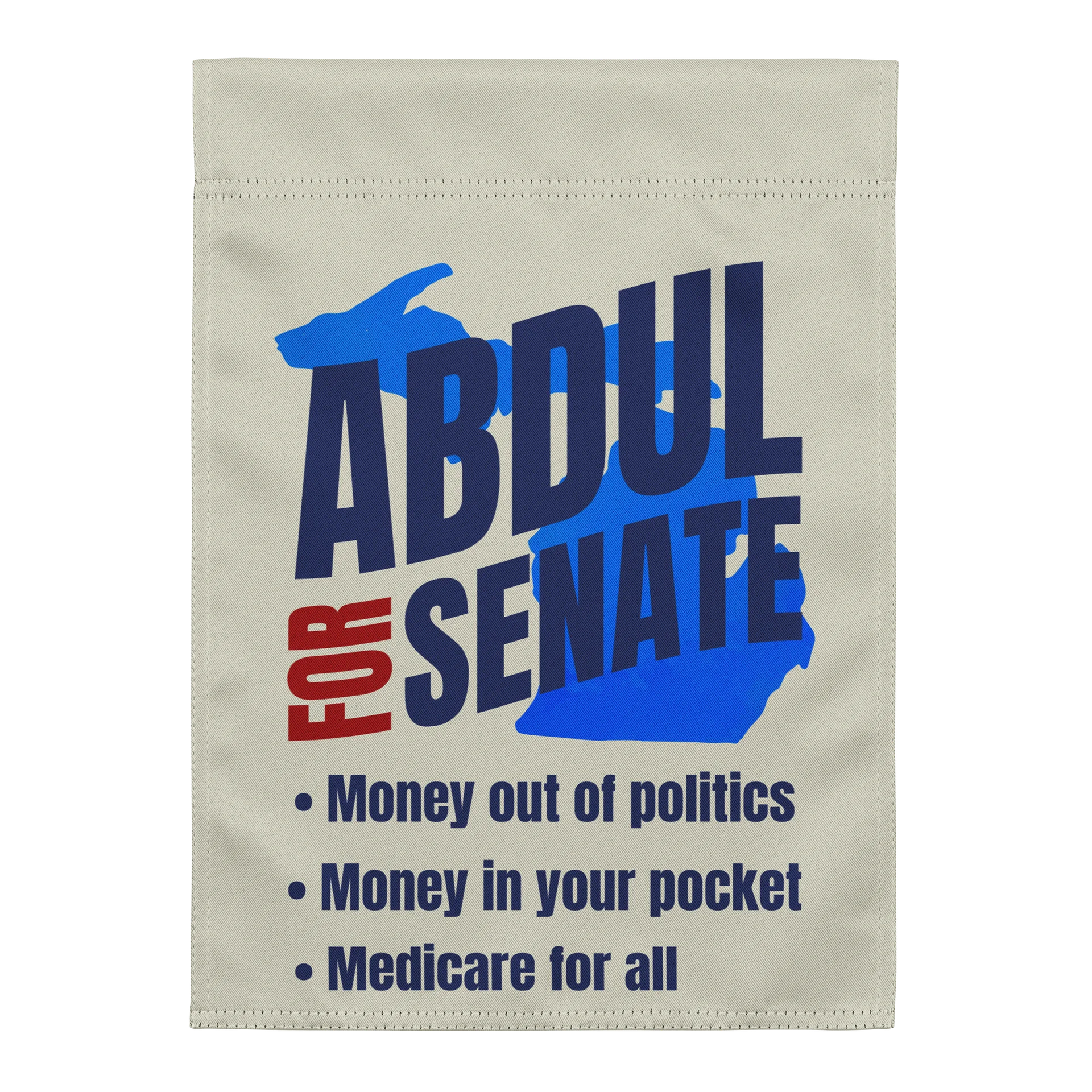 Abdul For Senate Garden Flag, Midterm Election Michigan product image (2)