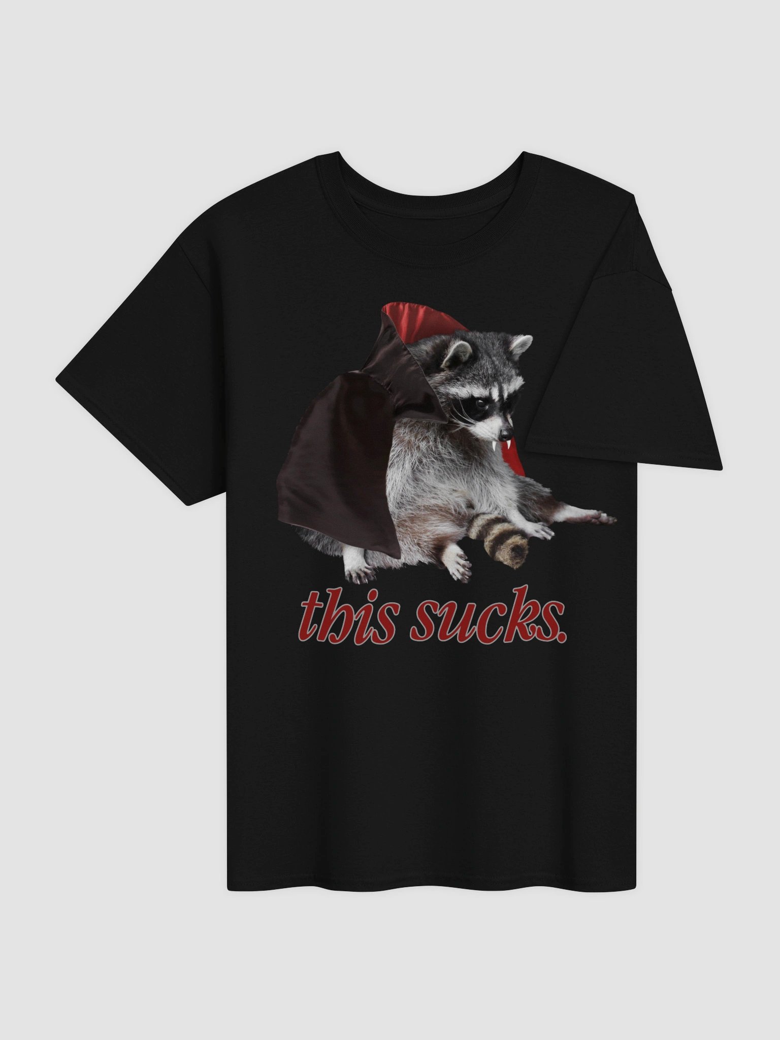 This Sucks - Halloween vampire raccoon t-shirt product image (48)