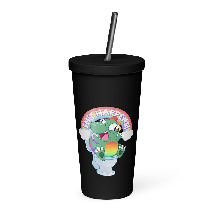 Shit Happens Tumbler with Straw product image (1)