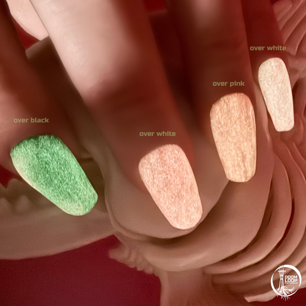 RADIOACTIVE SHRIMP - Pink Jelly Glow-In-The-Dark Nail Polish product image (8)