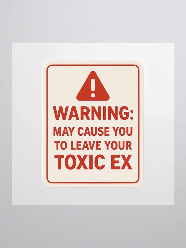 Tori Morii Warning Sticker product image (1)
