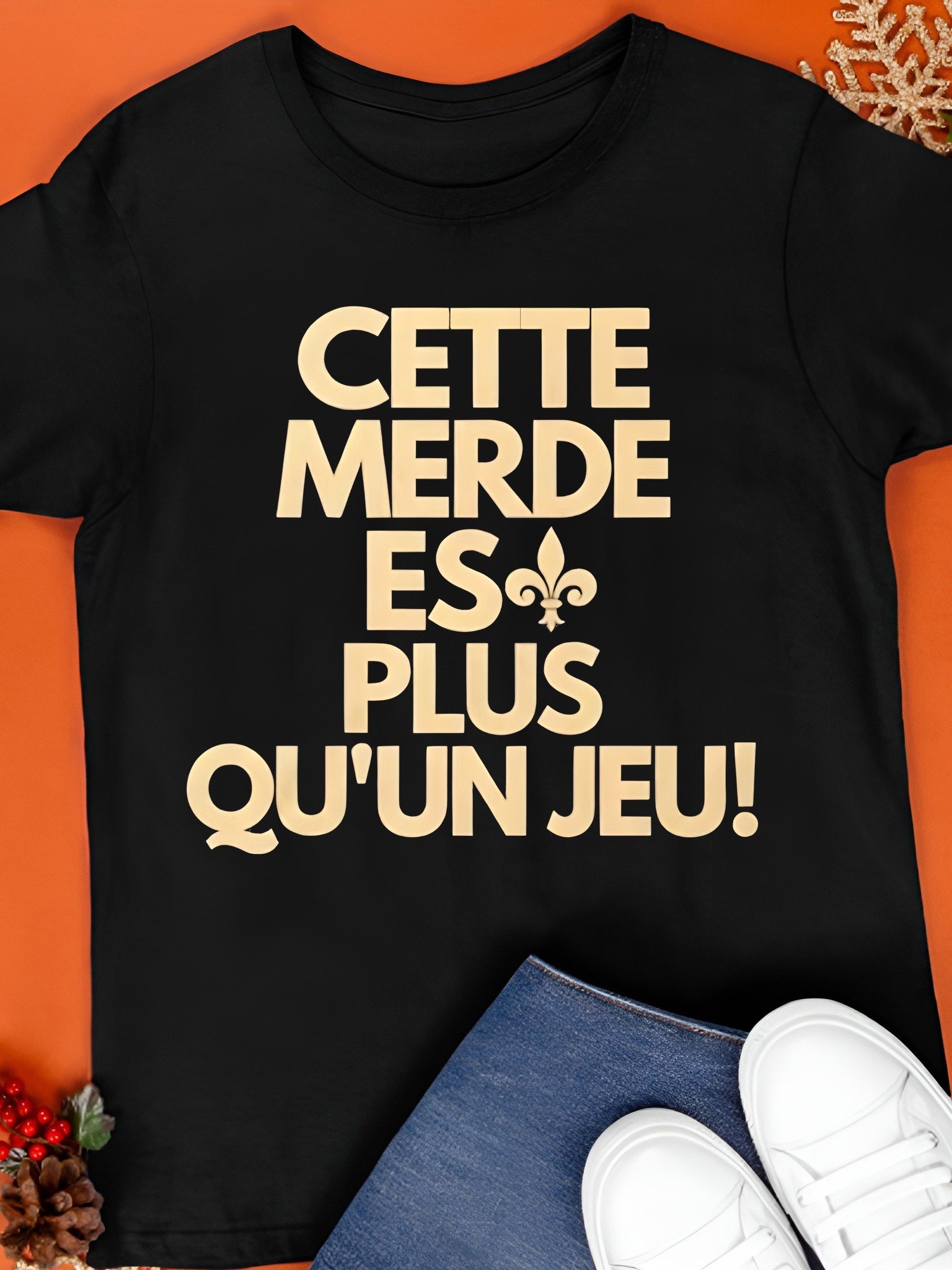 Cette Merde Es Plus Qu’un Jeu New Orleans Saints Slogan Shirt product image (1)