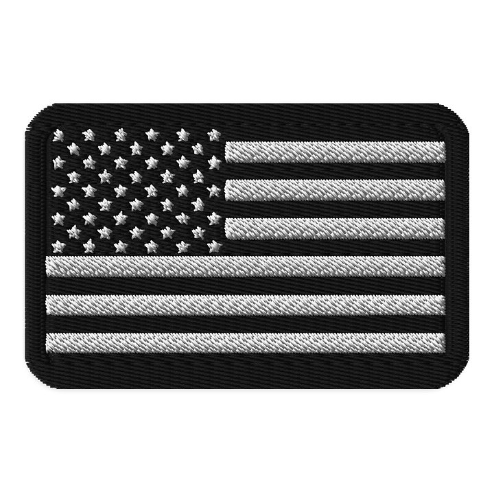 Stars & Stripes Embroidered Patch - BW product image (1)
