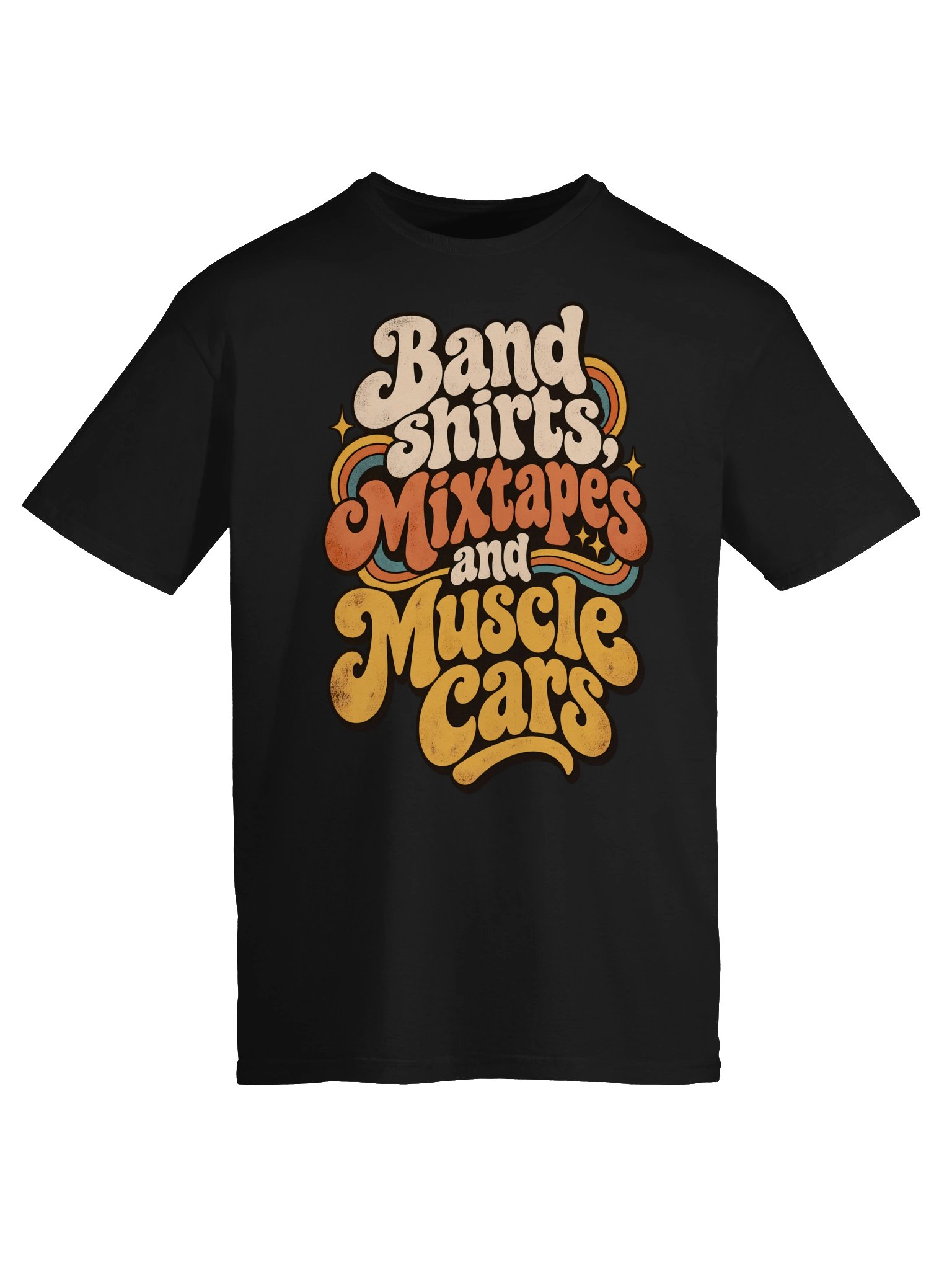 Band Shirts, Mixtapes & Muscle Cars Tee product image (50)