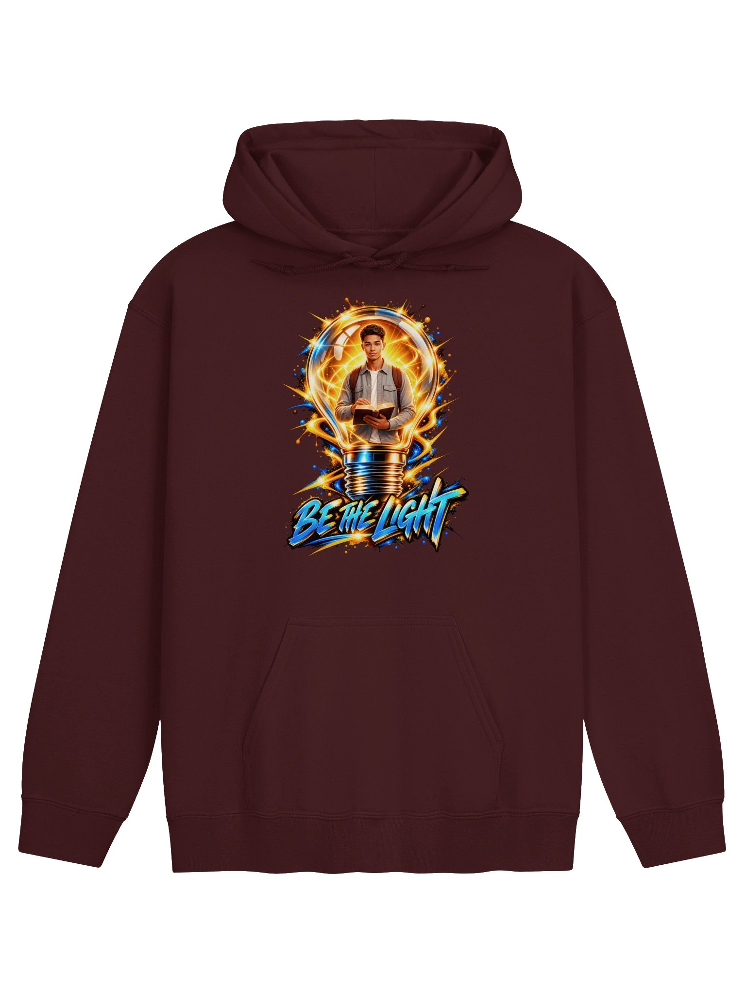 Be the Light Hoodie | Let Your Faith Shine in a Dark World | Christian Inspirational Streetwear product image (5)