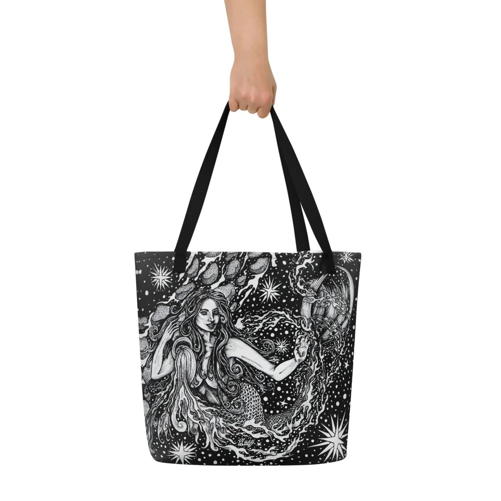 Aquarius Zodiac All Over Print Tote Bag product image (6)