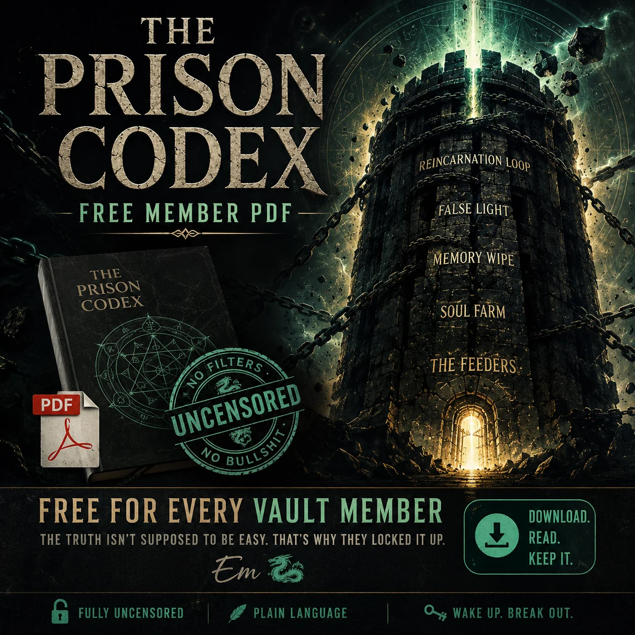 The Prison Codex, Free Member PDF (Available on Amazon) product image (1)
