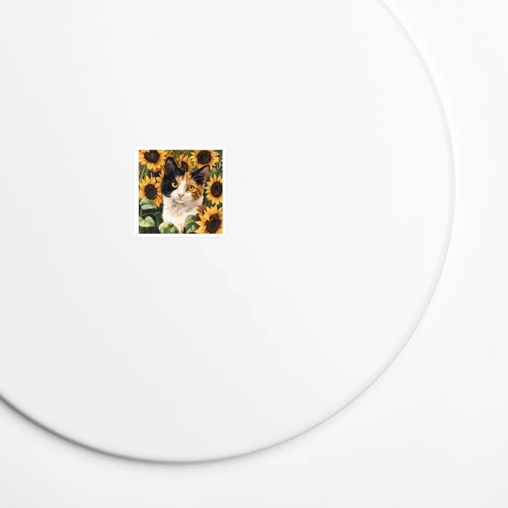 Sunflower Calico Cat Magnets product image (5)