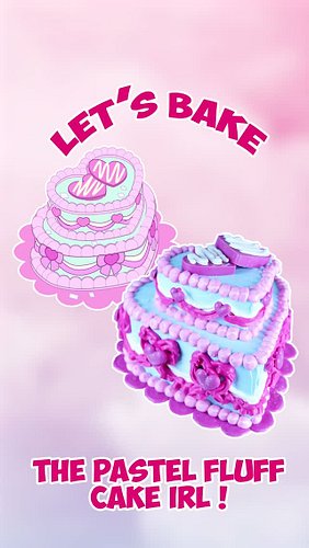 Bringing the Pastel Fluff Cake from Hello Kitty Island Adventure to life !⁠
⁠
Making this HKIA cake IRL was really special as...