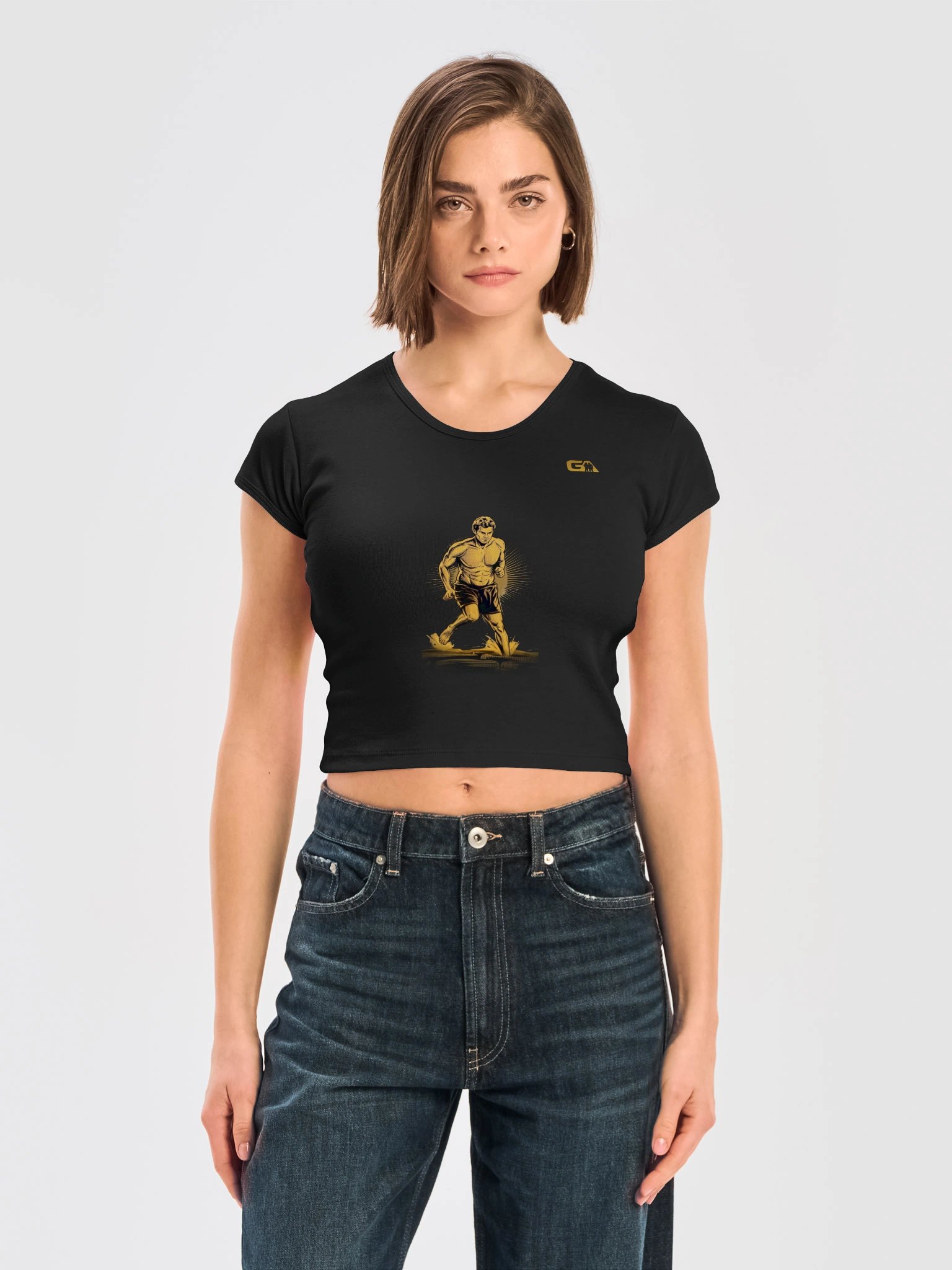 THE GRIND - Ribbed Baby Tee Crop Top product image (4)