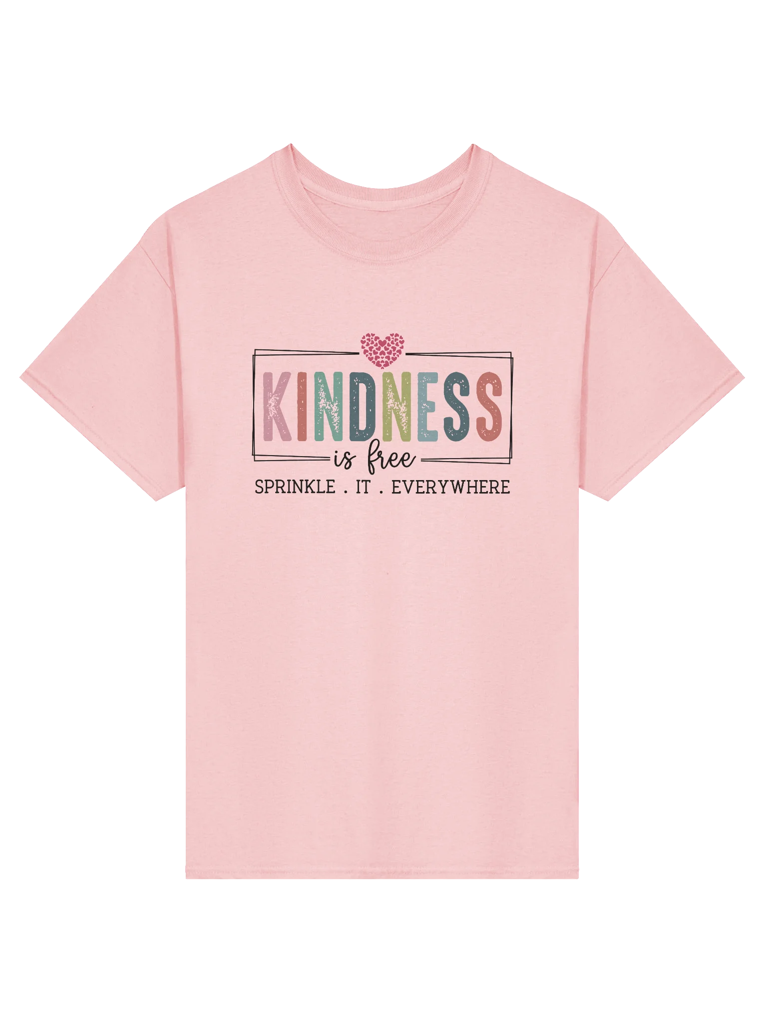 Kindness Is Free T-Shirt – Positive Quote Cotton Tee product image (1)