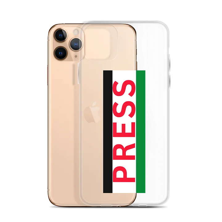 Press Palestine Resistance Flag Clear iPhone Case product image (31)