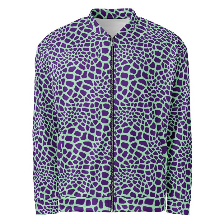 Green Giraffe Bomber Jacket product image (1)