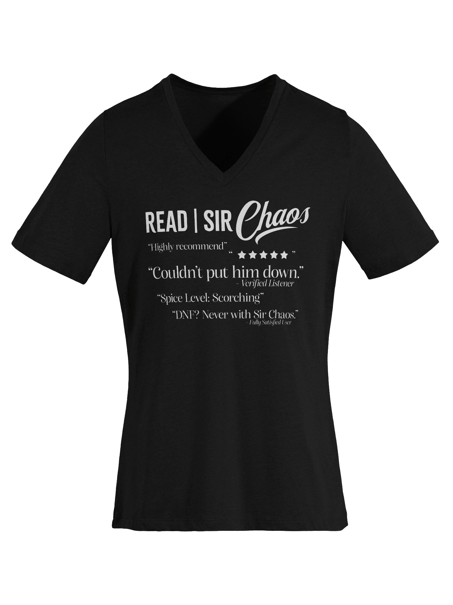 Read Reviews V-Neck T-Shirt (White) product image (6)