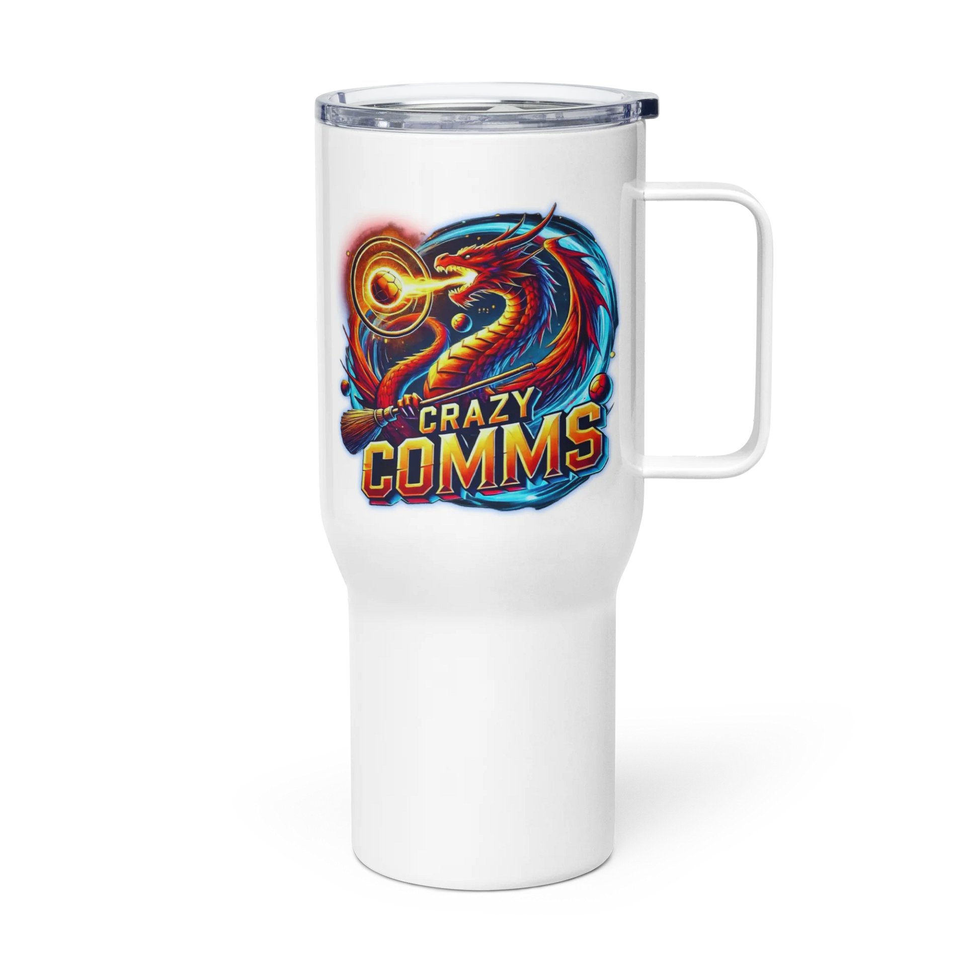 Crazy Comms Team Travel Mug with a Handle product image (4)