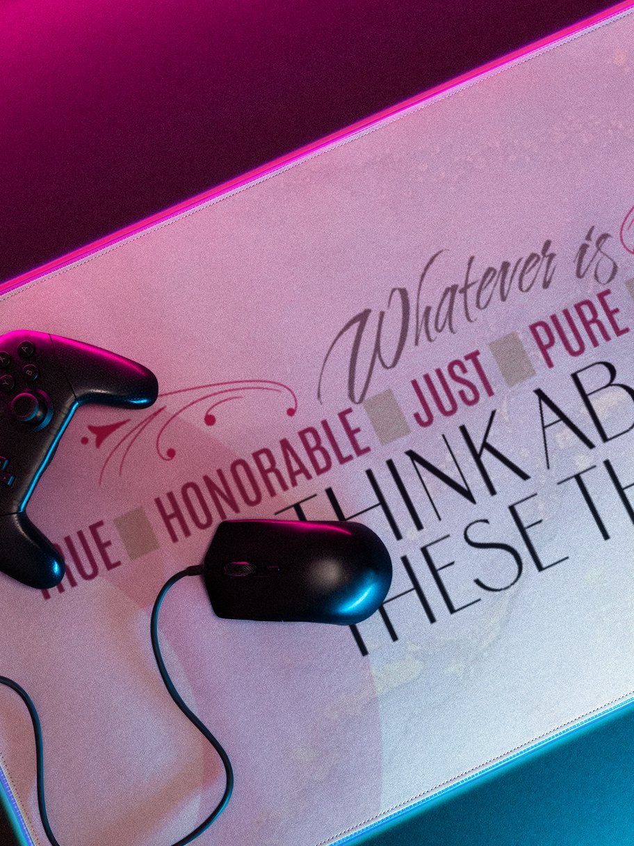 Inspirational Pink Desk Mat product image (2)