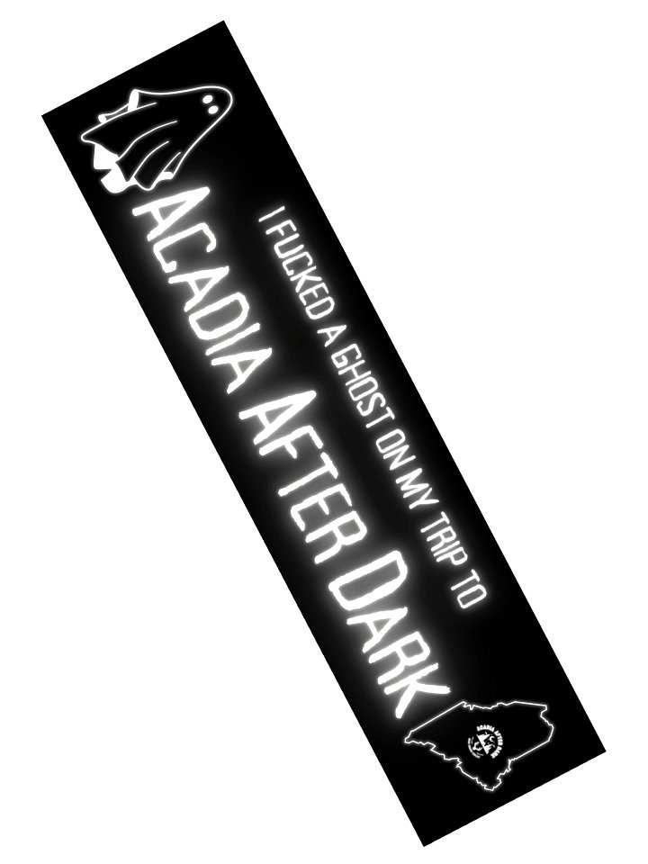 Acadia After Dark Experience Ghost Bumper Sticker product image (2)